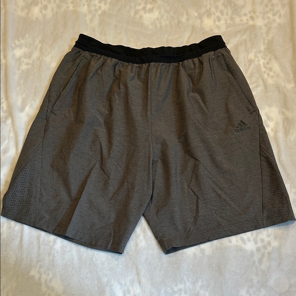 Adidas Men's Charcoal Athletic Shorts